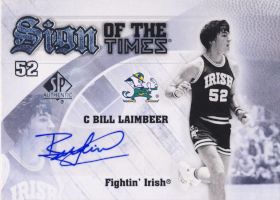 2013-14 SP Authentic Sign of the Times #SBL Bill Laimbeer C