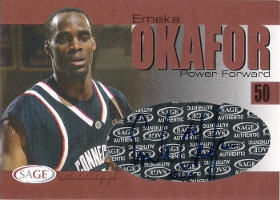 2004 SAGE Autographs Bronze #A23 Emeka Okafor 033/200
