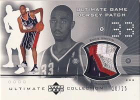 2001-02 Ultimate Collection Jerseys Patches Silver #EGP Eddie Griffin 20/25