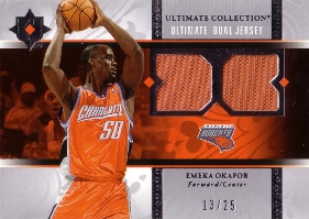 2006-07 Ultimate Collection Jerseys Dual #UJEO Emeka Okafor 13/25