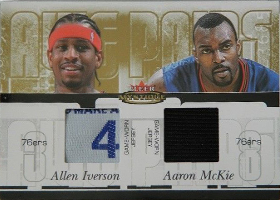 2003-04 Fleer Mystique Awe Pairs Dual Jerseys 35 #AIAM with Iverson / McKie /35 (GU NUM missing!)