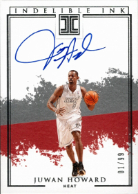 2019-20 Panini Impeccable Indelible Ink #16 Juwan Howard /inserted in '20-21 Impeccable /99 (AU NUM missing!)