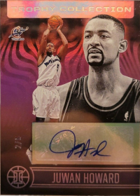 2020-21 Panini Illusions Trophy Collection Signatures Asia Red and Yellow #38 Juwan Howard /5 (AU NUM missing!)