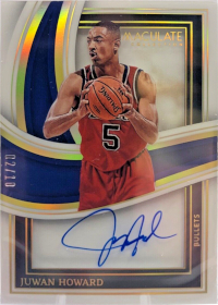 2022-23 Panini Immaculate Collection Shadow Box Autographs Gold #53 Juwan Howard /10 (AU NUM missing!)