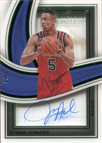 2022-23 Panini Immaculate Collection Shadow Box Autographs Green #53 Juwan Howard /5 (AU NUM missing!)