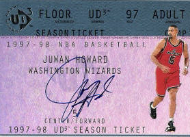 1997-98 UD3 Season Ticket Autographs #JH