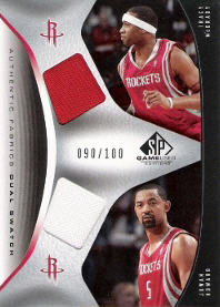 2006-07 SP Game Used Authentic Fabrics Dual #MH 090/100 with McGrady