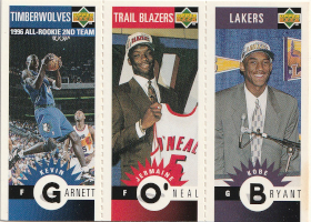 1996-97 Collector's Choice Mini-Cards #M129 with Jermaine O'Neal / Kevin Garnett