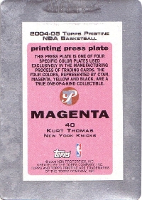 2004-05 Topps Pristine Press Plates Magenta #40 1/1